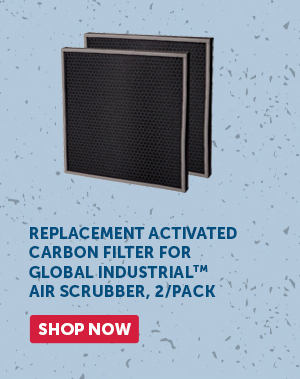 Replacement Activated Carbon Filter For Global Industrial™ Air Scrubber, 2/Pack - Shop Now