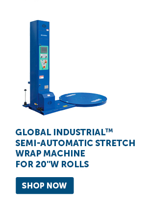 Global Industrial™ Semi-Automatic Stretch Wrap Machine For 20"W Rolls - Shop Now