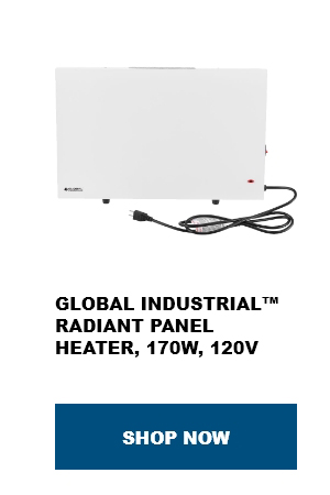 Global Industrial™ Radiant Panel Heater, 170W, 120V - Shop Now