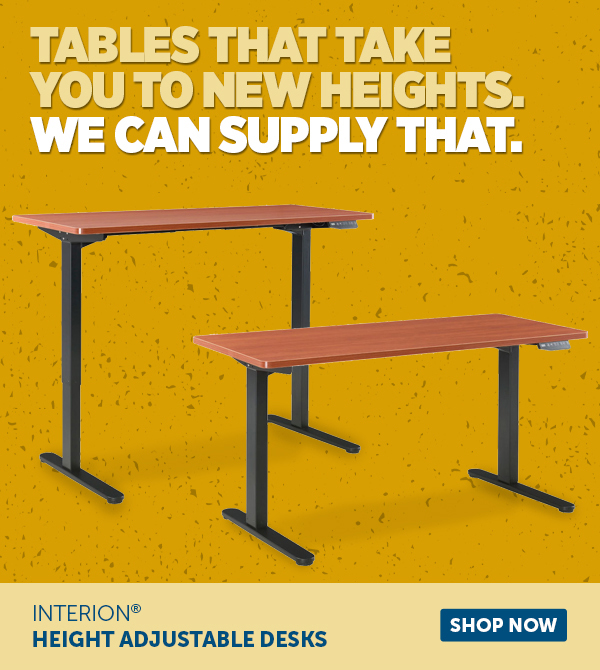 Interion® Height Adjustable Desks - Shop Now