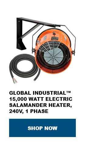 Global Industrial™15,000 Watt Electric Salamander Heater, 240V, 1 Phase - Shop Now