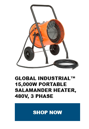 Global Industrial™ 15,000W Portable Salamander Heater, 480V, 3 Phase - Shop Now