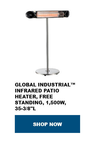 Global Industrial™ Infrared Patio Heater, Free Standing, 1,500W, 35-3/8"L - Shop Now