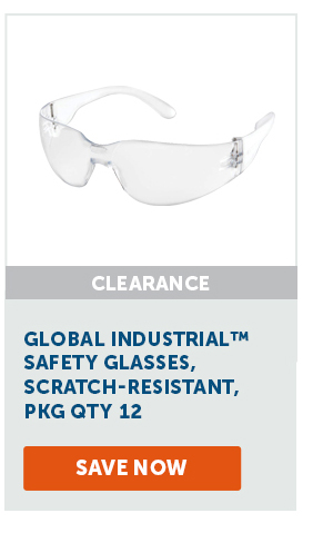 Global Industrial™ Safety Glasses, Scratch-Resistant, Pkg Qty 12 - Save Now