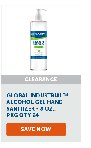 Global Industrial™ 8 oz. Alcohol Gel Hand Sanitizer, Pkg Qty 24 - Save Now