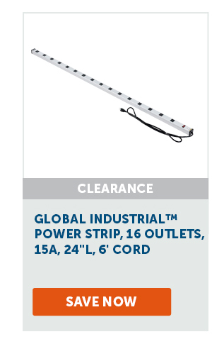 Global Industrial™ Power Strip, 16 Outlets, 15A, 24"L, 6' Cord - Save Now