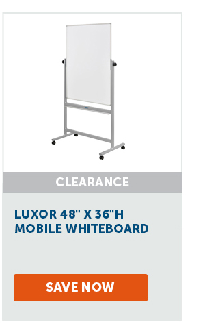 Luxor 48" x 36"H Mobile Whiteboard - Save Now