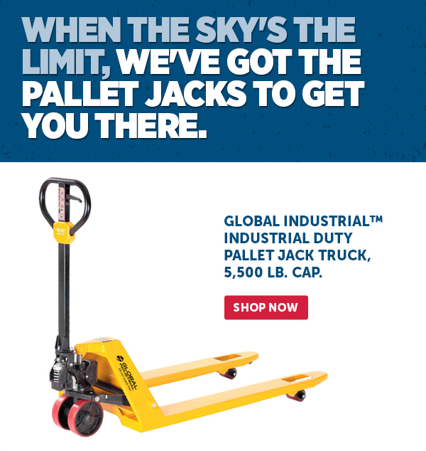 Global Industrial™ Industrial Duty Pallet Jack Truck, 5,500 Lb. Cap. - Shop Now