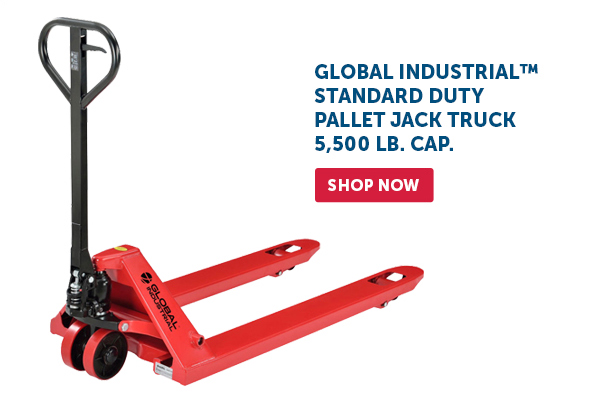 Global Industrial™ Standard Duty Pallet Jack Truck 5,500 Lb. Cap. - Shop Now