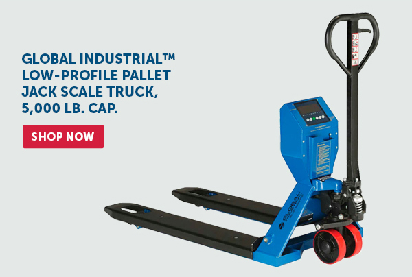 Global Industrial™ Low-Profile Pallet Jack Scale Truck, 5,000 Lb. Cap. - Shop Now