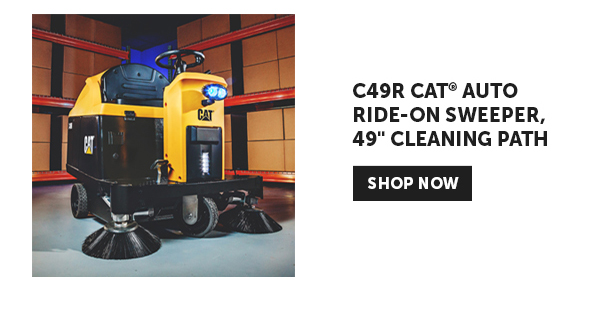 C49R Cat® Auto Ride-on Sweeper, 49" Cleaning Path - Shop Now