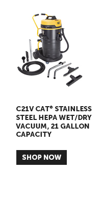 C21V Cat® Stainless Steel Hepa Wet/dry Vacuum, 21 Gallon Capacity - Shop Now