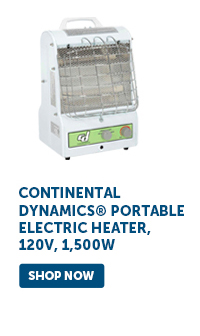 Continental Dynamics® Portable Electric Heater, 120V, 1,500W - Shop Now