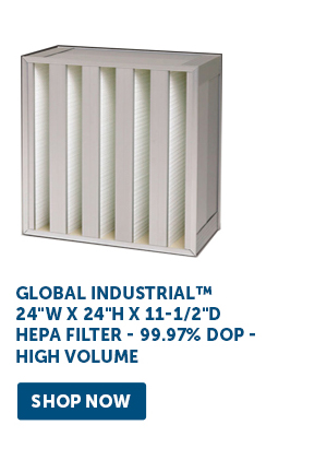 Global Industrial™ 24"W x 24"H x 11-1/2"D HEPA Filter - 99.97% DOP - High Volume - Shop Now