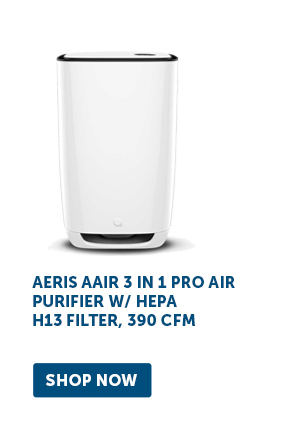 Aeris Aair 3 in 1 Pro Air Purifier W/ HEPA H13 Filter, 390 CFM - Shop Now