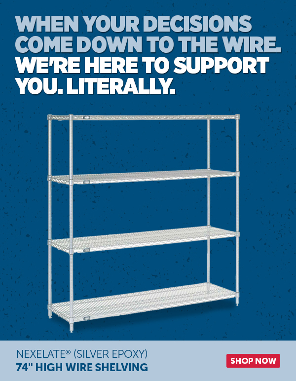 Nexelate® (Silver Epoxy) 74" High Wire Shelving - Shop Now