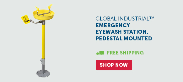 Global Industrial™ Emergency Eyewash Station, Pedestal Mounted - Shop Now