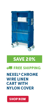 Pro_Cta_Nexel® Chrome Wire Linen Cart with Nylon Cover - Shop Now