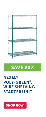 Pro_Cta_Nexel® Poly-Green® Wire Shelving Starter Unit - Shop Now