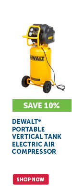 Pro_Cta_DeWALT® Portable Vertical Tank Electric Air Compressor - Shop Now