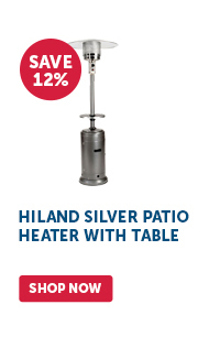 Pro_Cta_Hiland Silver Patio Heater With Table - Shop Now