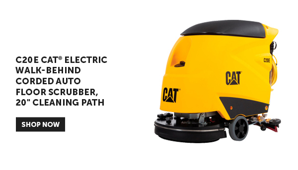 Pro_Cta_C20 E CAT® Electric Walk-Behind Corded Auto Floor Scrubber, 20" Cleaning Path - Shop Now