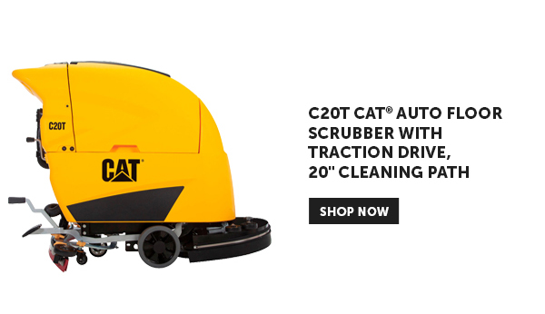 Pro_Cta_C20T CAT® Auto Floor Scrubber With Traction Drive, 20" Cleaning Path - Shop Now