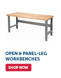Pro_Cta_Open & Panel-Leg Workbenches - Shop Now