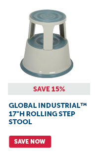 Pro_Cta_Global Industrial™ 17"H Rolling Step Stool - Save Now