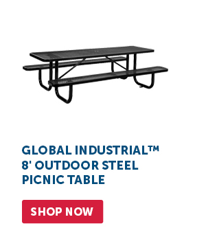 Pro_Cta_Global Industrial™ 8' Outdoor Steel Picnic Table - Shop Now