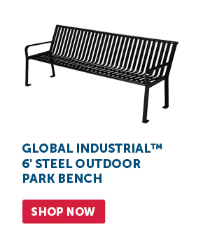 Pro_Cta_Global Industrial™ 6' Steel Outdoor Park Bench - Shop Now