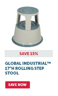 Pro_Cta_Global Industrial™ 17"H Rolling Step Stool - Save Now