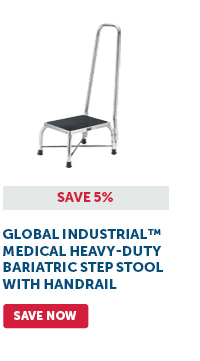 Pro_Cta_Global Industrial™ Medical Heavy-Duty Bariatric Step Stool with Handrail - Save Now