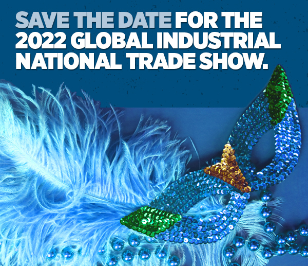 Her_Save The Date For 2022 Global Industrial National Trade Show.