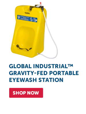 Pro_Cta_Global Industrial™ Gravity-Fed Portable Eyewash Station