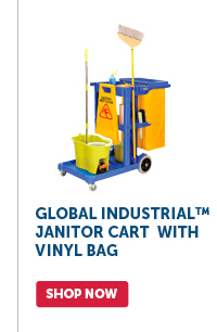 Pro_Cta_Global Industrial™ Janitor Cart with Vinyl Bag - Shop Now