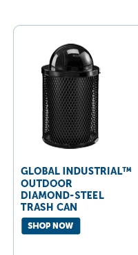 Pro_Cta_Global Industrial™ Outdoor Diamond-Steel Trash Can - Shop Now