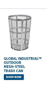 Pro_Cta_Global Industrial™ Outdoor Mesh-Steel Trash Can - Shop Now