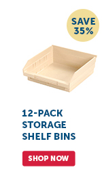 Pro_Cta_Global Industrial™ 12-Pack Storage Shelf Bins - Shop Now