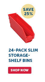 Pro_Cta_Global Industrial™ 24-Pack Slim Storage-Shelf Bins - Shop Now