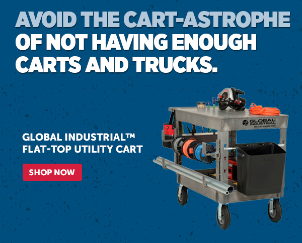 Her_Cta_Global Industrial™ Flat-Top Utility Cart - Shop Now