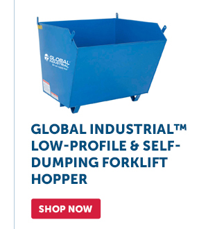 Pro_Cta_Global Industrial™ Low-Profile & Self-Dumping Forklift Hopper - Shop Now