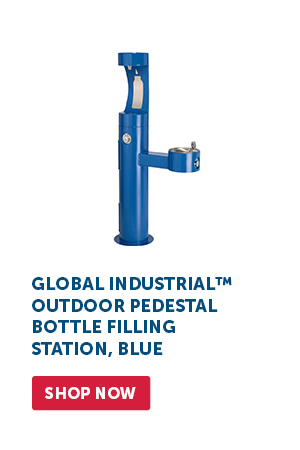 Pro_Cta_Global Industrial™ Outdoor Pedestal Bottle Filling Station, Blue - Shop Now