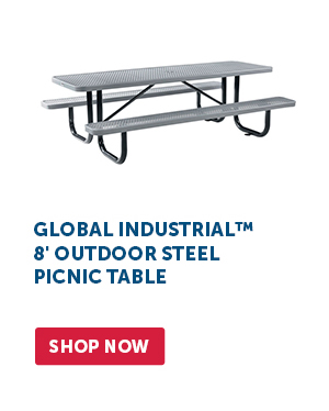 Pro_Cta_Global Industrial™ 8' Outdoor Steel Picnic Table - Shop Now