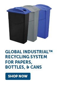 Pro_Cta_Global Industrial™ Recycling System For Papers, Bottles, & Cans - Shop Now