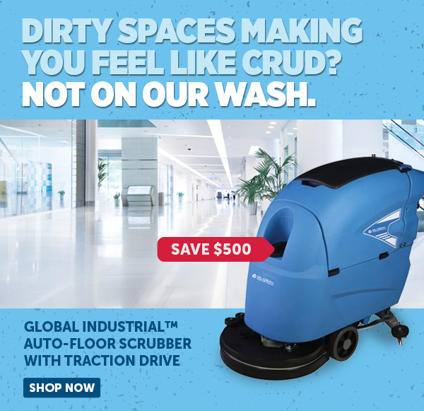 Her_Cta_Global Industrial™ Auto-Floor Scrubber With Traction Drive - Shop Now