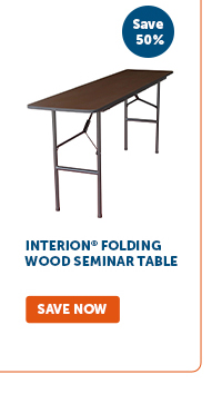 Pro_Cta_Interion® Folding Wood Seminar Table - Shop Now