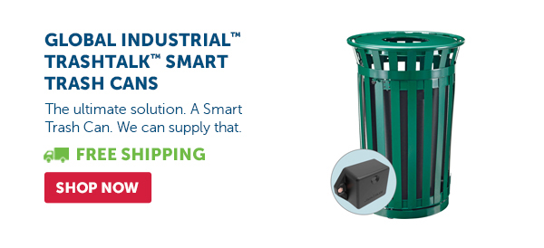 Pro_Cta_Global Industrial™ TrashTalk™ Smart Trash Cans - Shop Now