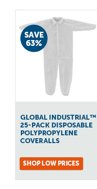 Pro_Cta_Global Industrial™ 25-Pack Disposable Polypropylene Coveralls - Shop Low Prices