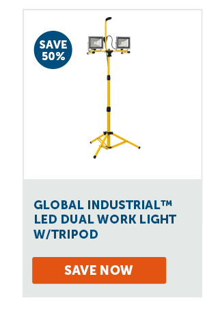 Pro_Cta_Global Industrial™ LED Dual Work Light W/ Tripod - Save Now